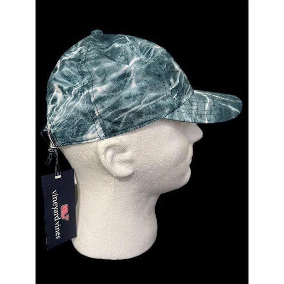 Vineyard Vines Navy Mossy Oak Whale Dot Performance Hat Cap Adjustable NEW - Picture 3 of 7